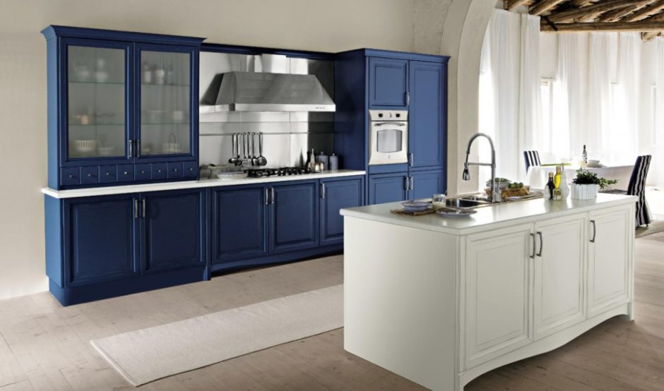 Скаволини кухни синего цвета дизайны 2007 год