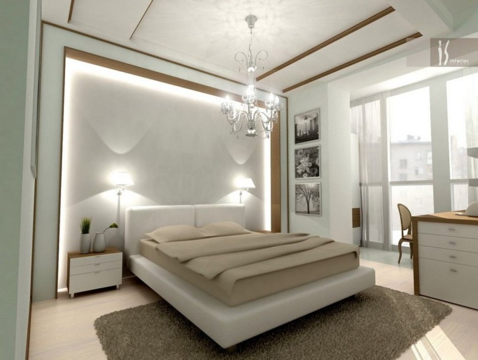 Интерьер спальники в современном стиле
