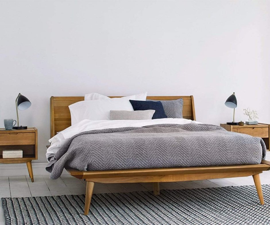 Кровать в скандинавском стиле "Ellipse" 120*190