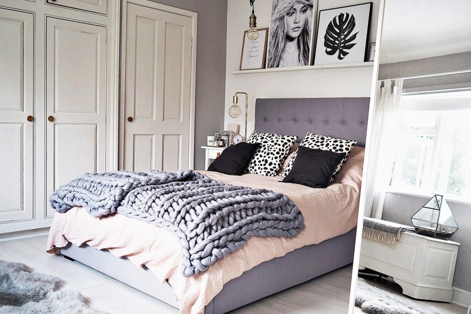Кровать для подростка в скандинавском стиле