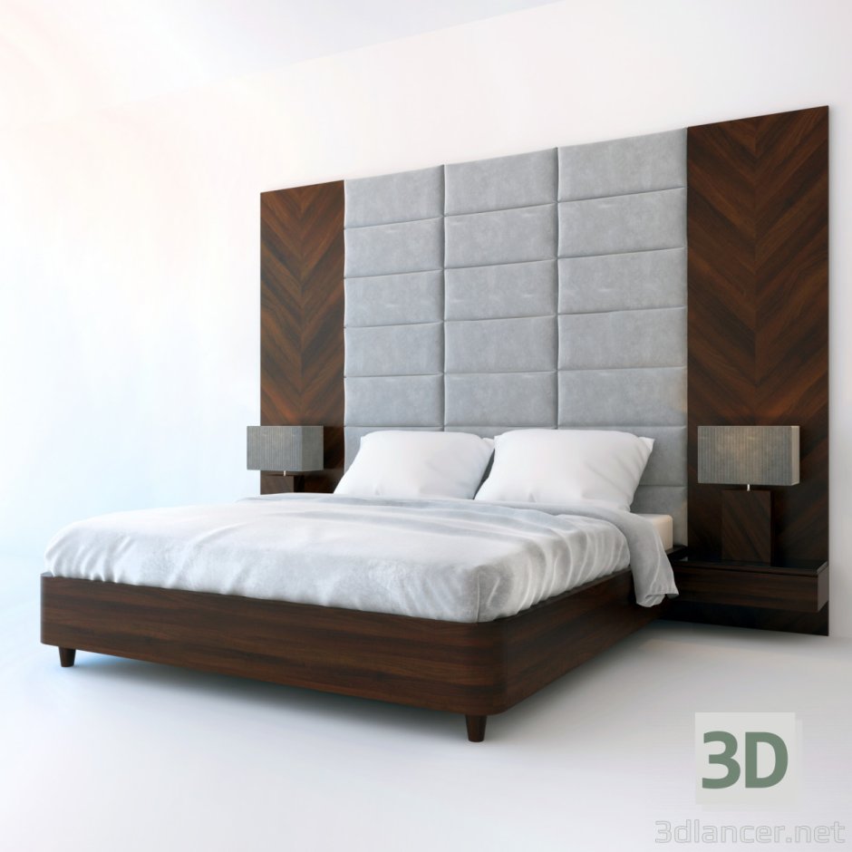 Кровать Alun 3d model