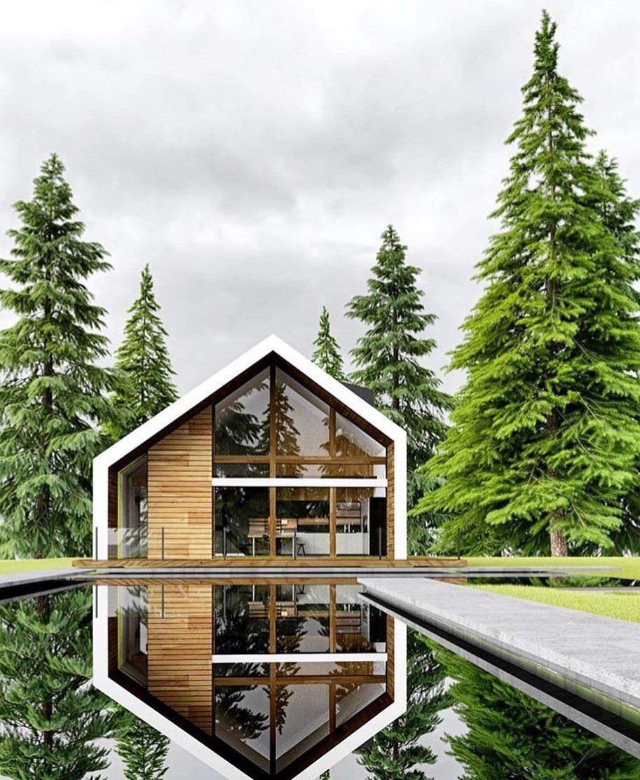Архитектура Alex Nerovnya дом в лесу