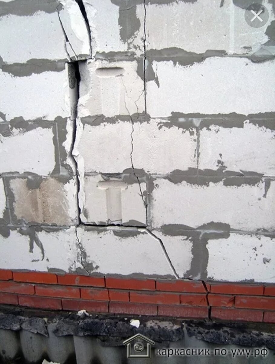 Трещины в доме из газобетона