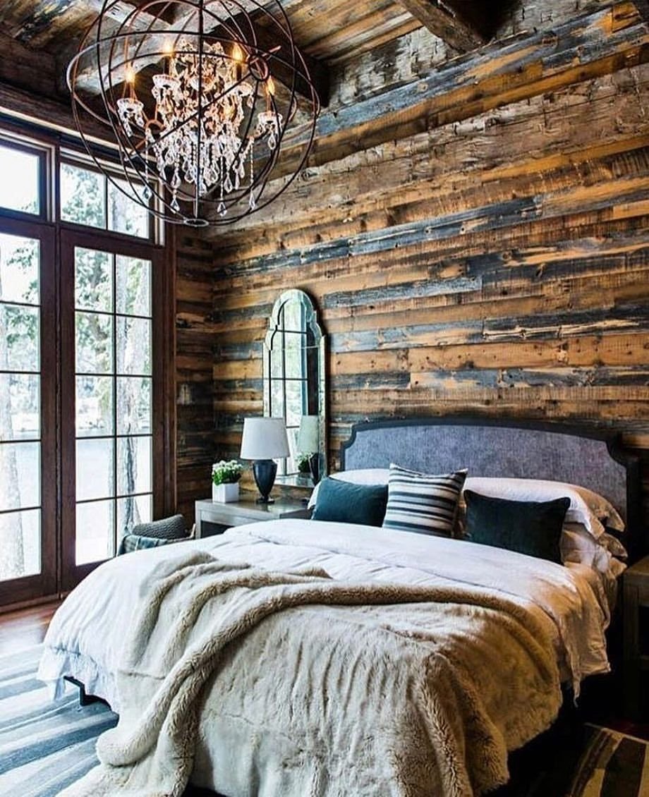 Rustic Wood Decor спальня