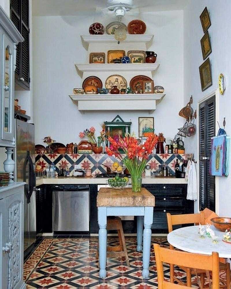 Кухня в стиле бохо Шик