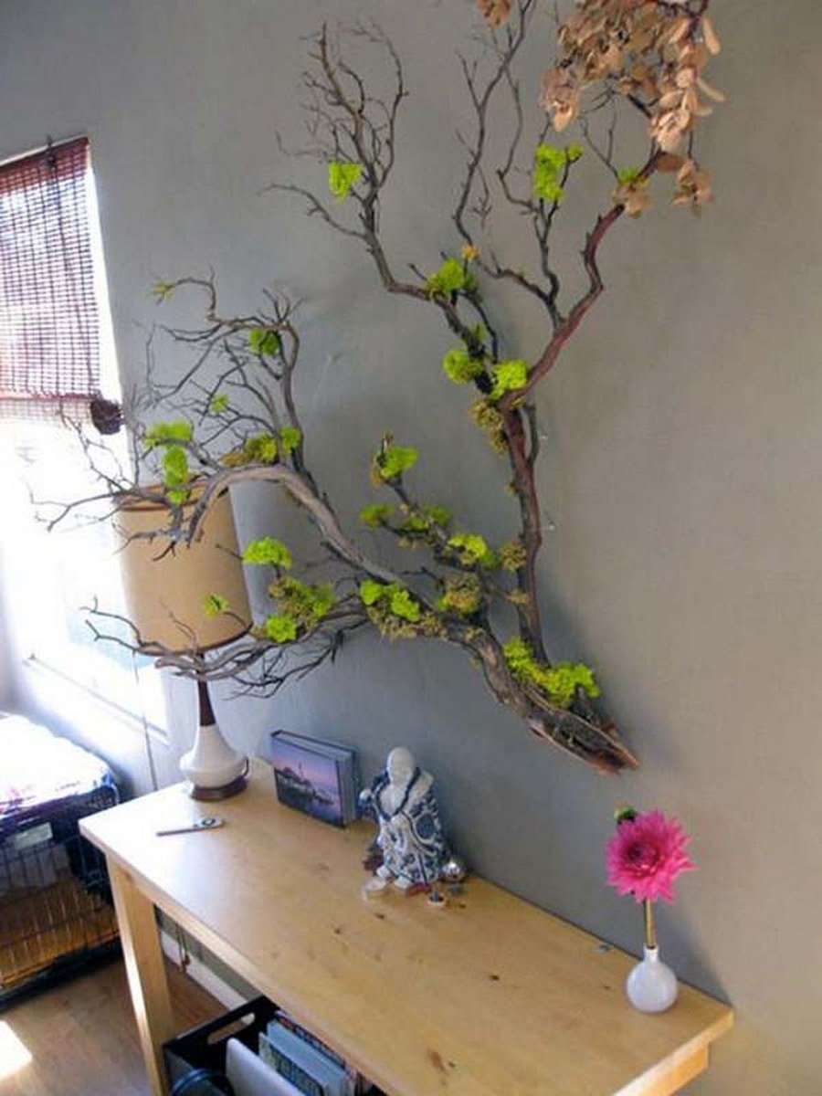 Искусственное дерево на стену