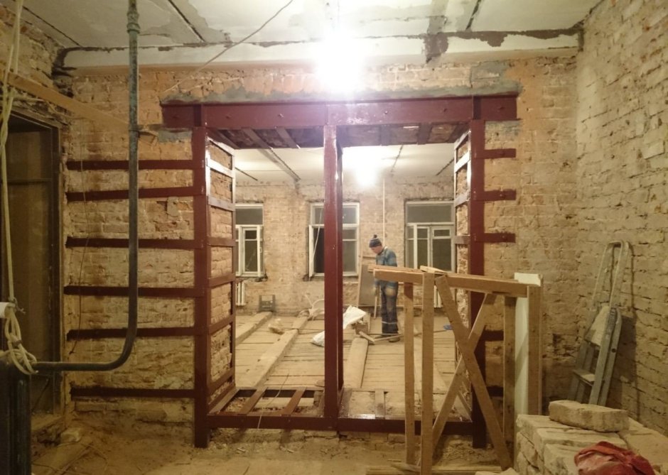 Усиление кирпичного проема