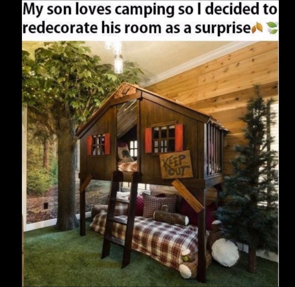 Кровать домик на дереве