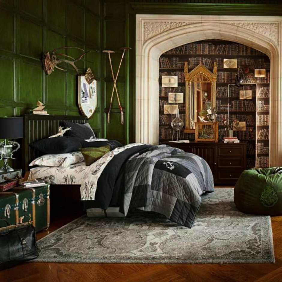 Спальня в стиле Гарри Поттера Когтевран