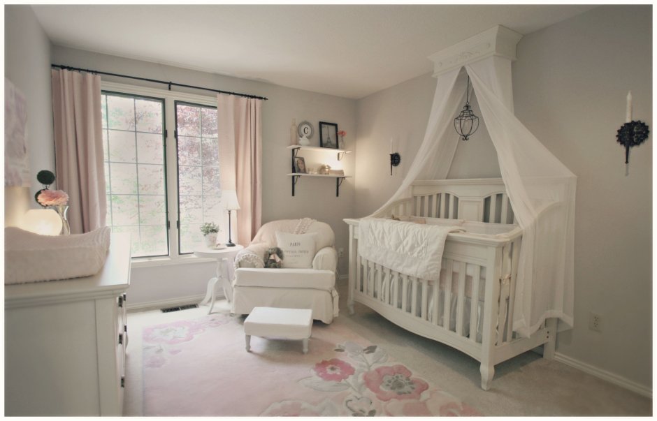 Красивая детская комната для новорожденного