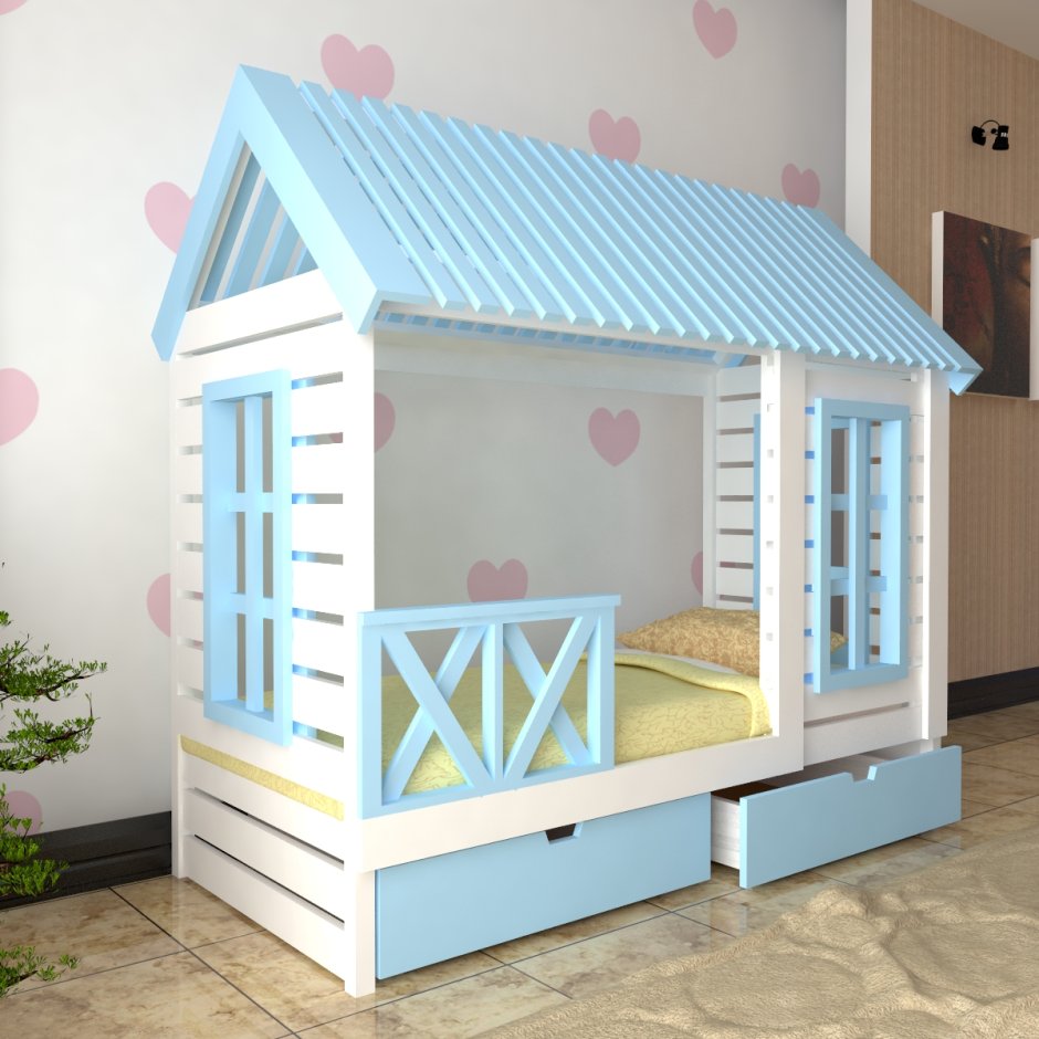 Кровать домик simple Lux