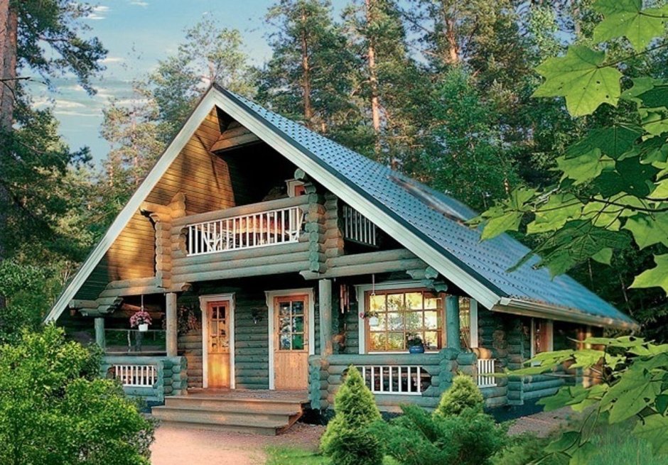 Деревянный дом в финском стиле