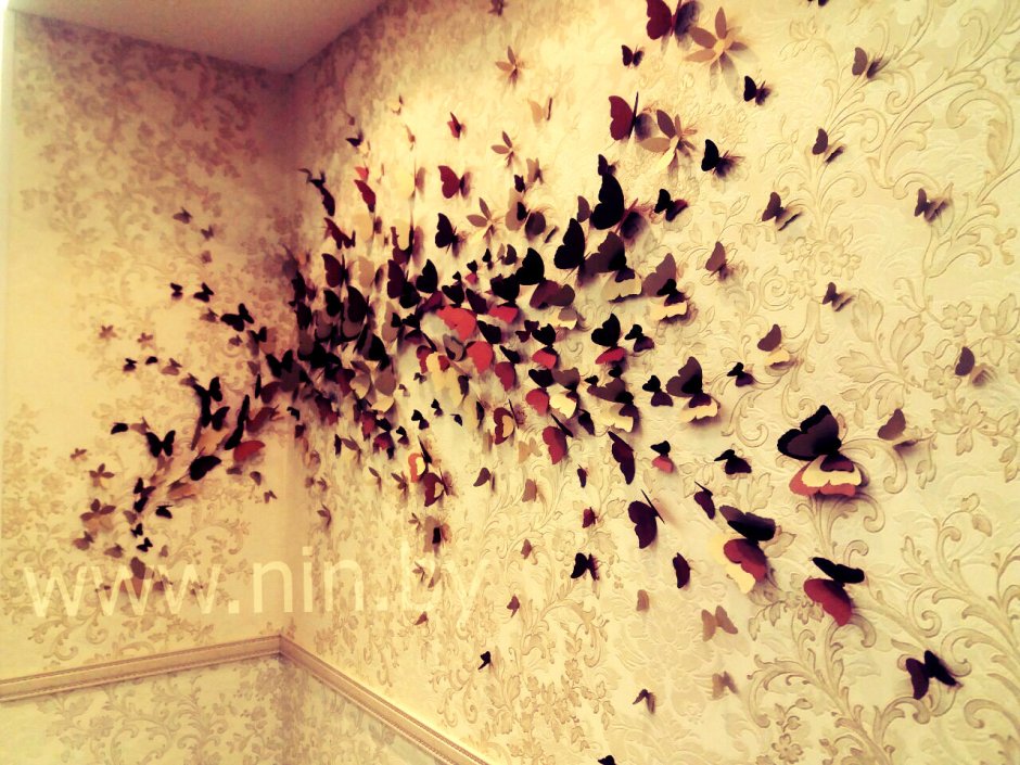 Бабочки интерьерные на стену