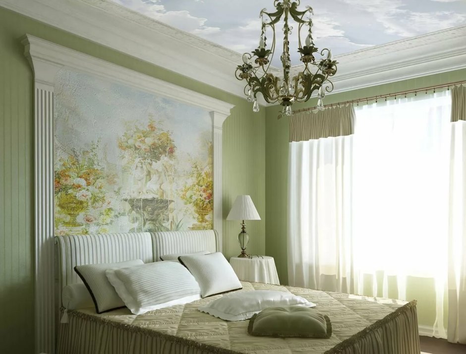 Спальня с фреской афреско