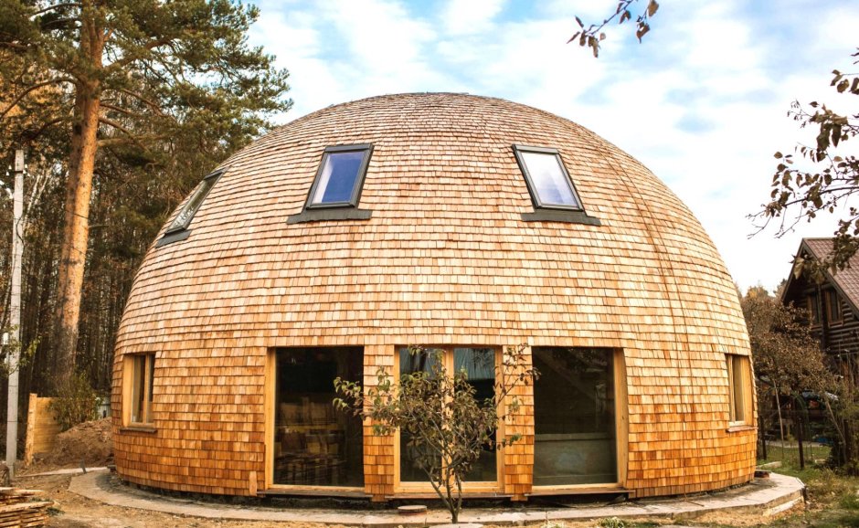 Сферический дом стратодезический купол
