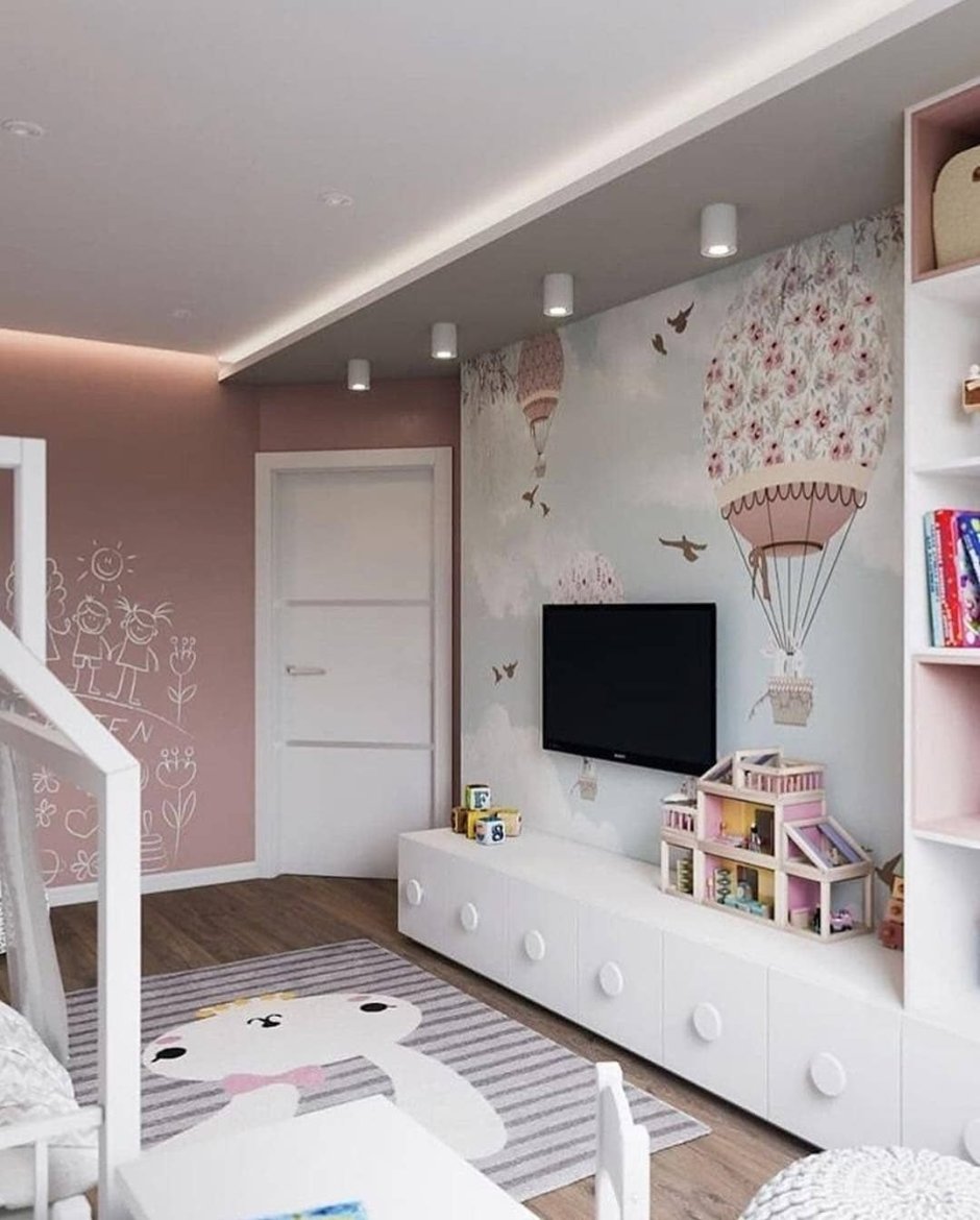 Стильная детская комната для девочки