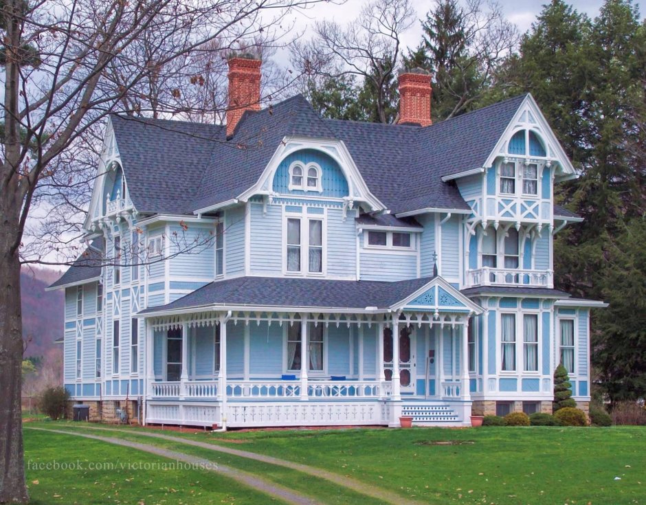 Каркасный дом в викторианском стиле