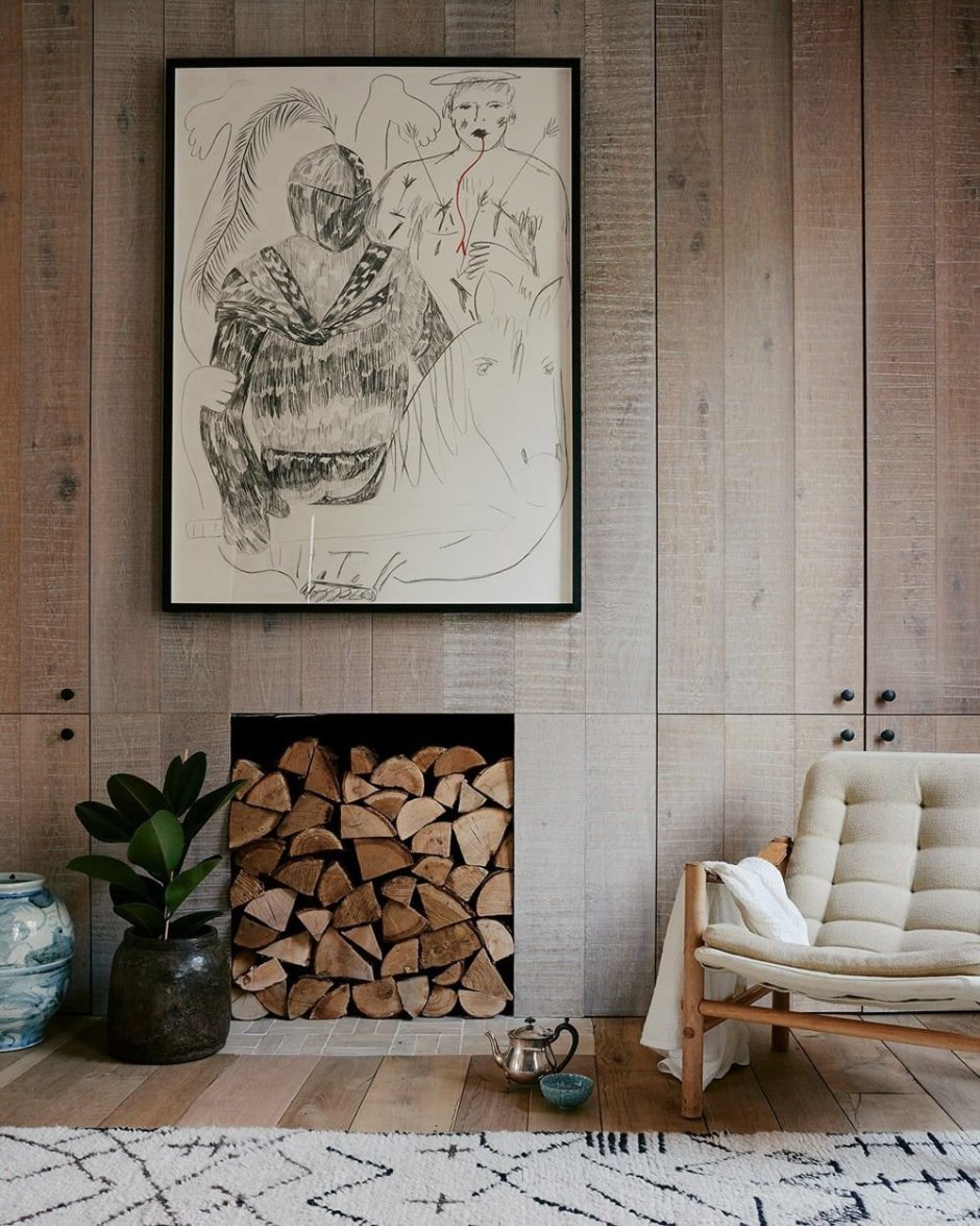 Картины в деревянном доме для интерьера