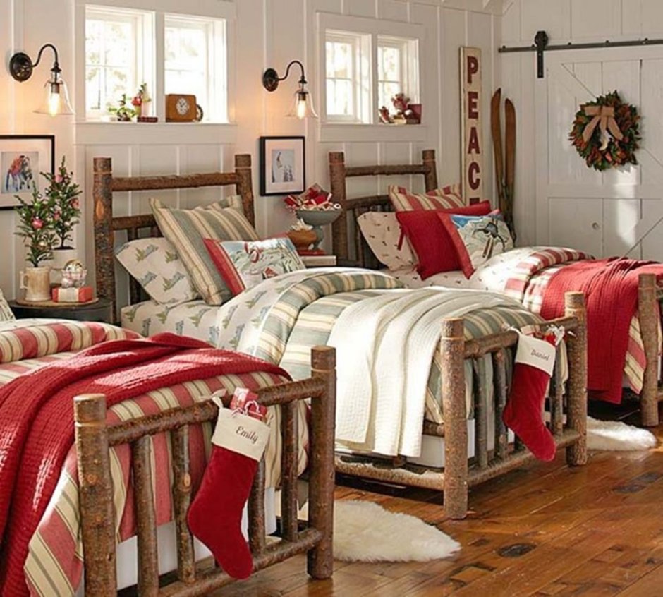 Спальня в Рождественском стиле