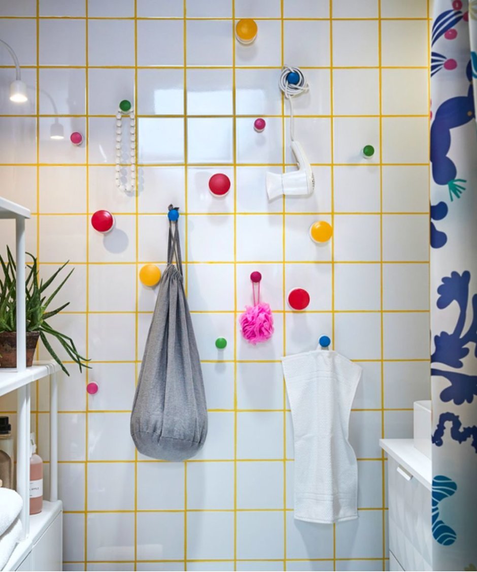 Ikea ванная комната крючки
