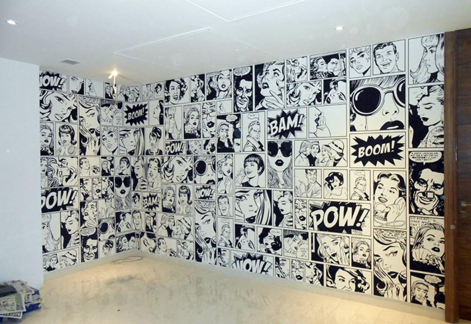 Роспись стен в стиле комиксов