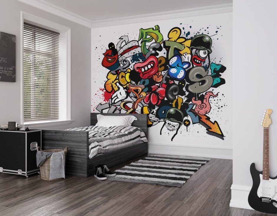 Граффити в комнате