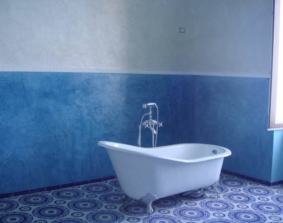 Латексная краска для стен в ванной комнате