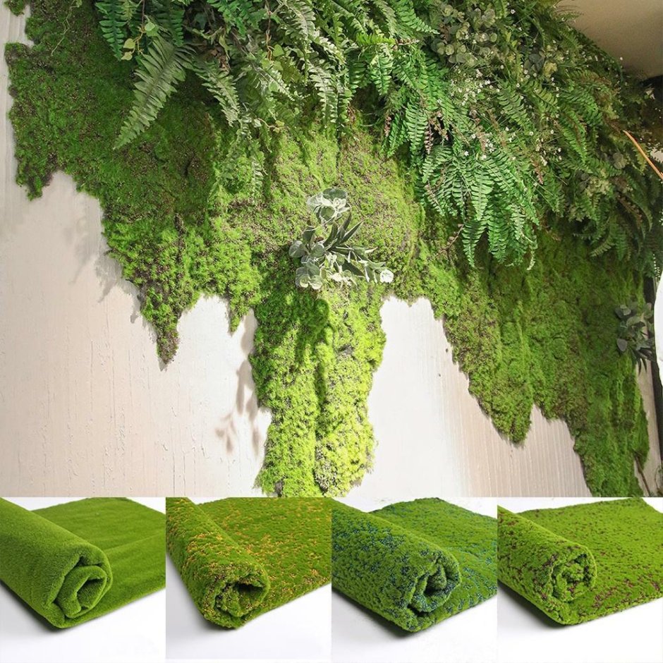 Искусственная зелень для декора стен