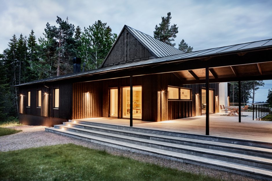 Дом в Швеции в стиле барнхаус