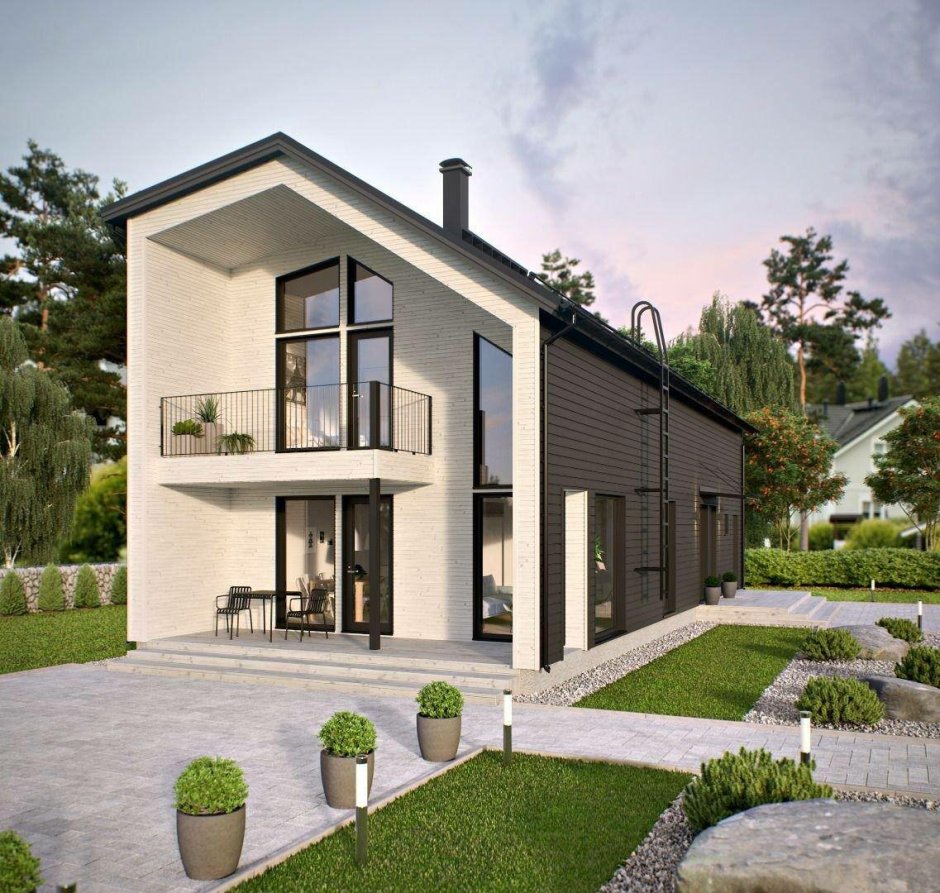 Финский двухэтажный дом