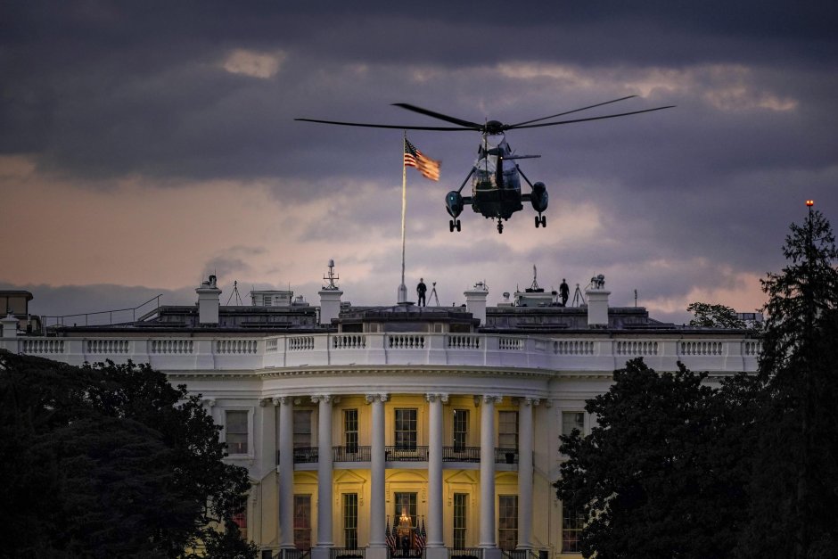 Белый дом Вашингтон вертолет