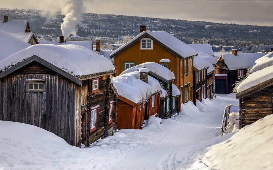 Деревня Рерус Норвегия