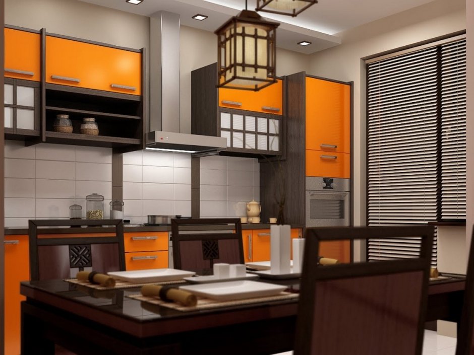 Кухонный гарнитур в японском стиле