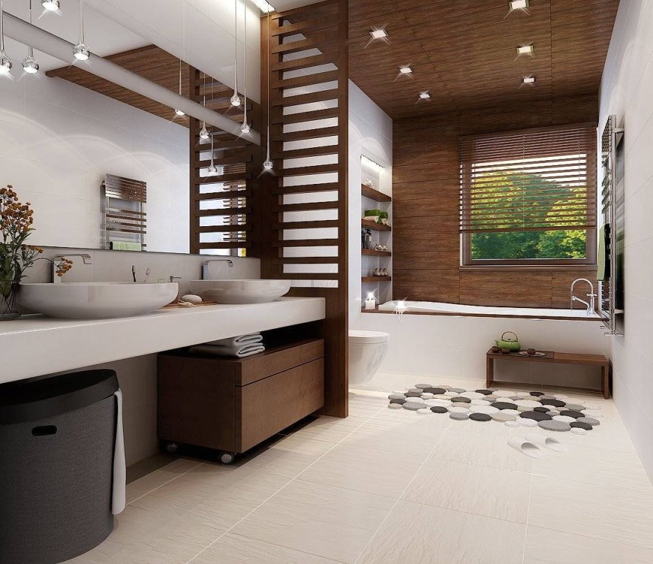 Ванна комната в частном Ломе