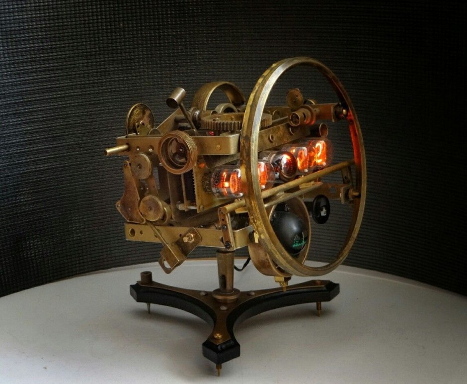 Nixie Steampunk Clock Sputnik