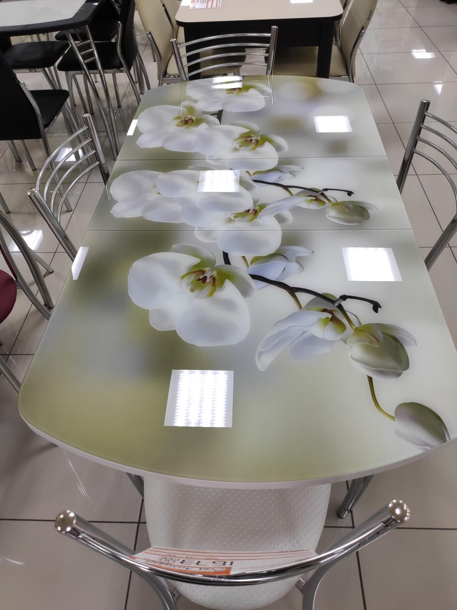 Стол Орхидея белая ВВР