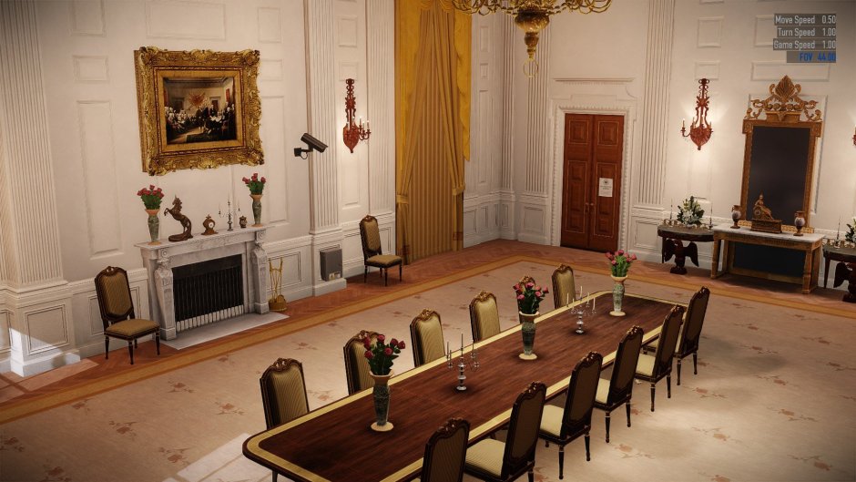 Белый дом Вашингтон зеленая комната