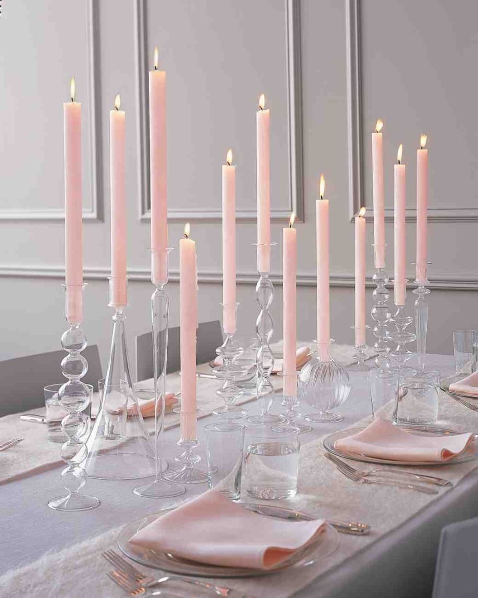 Свечи высокие для декора
