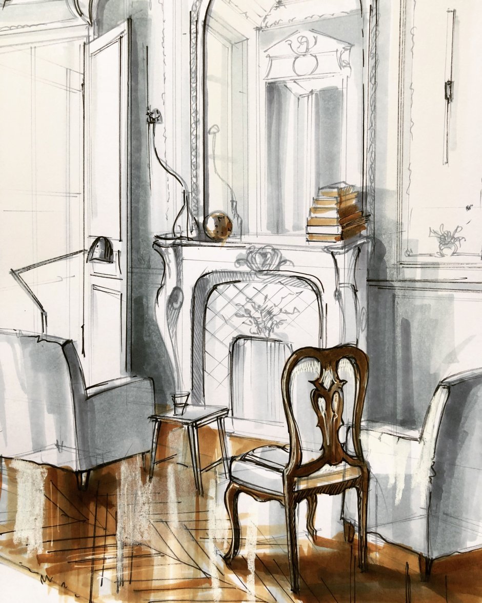 Interior Sketch Olga Kaminskaya