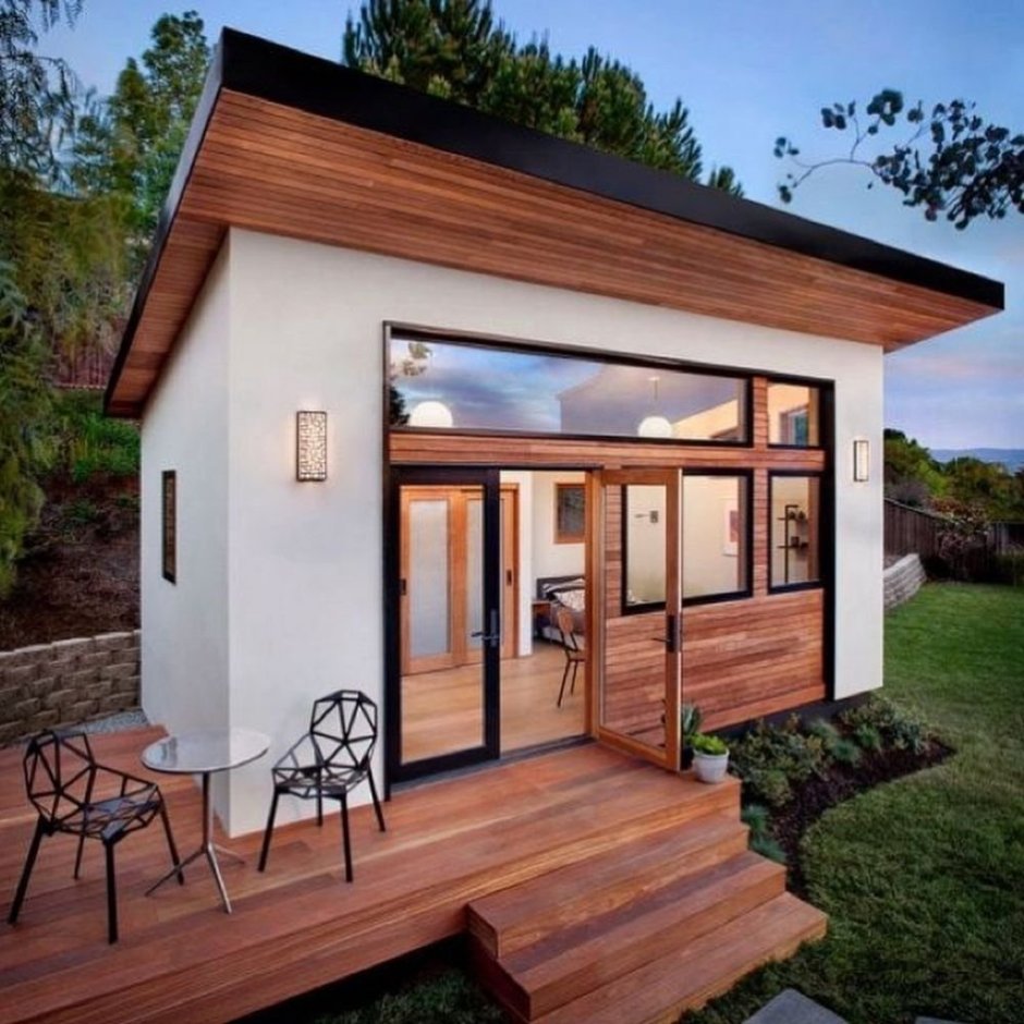 Tiny House с односкатной крышей