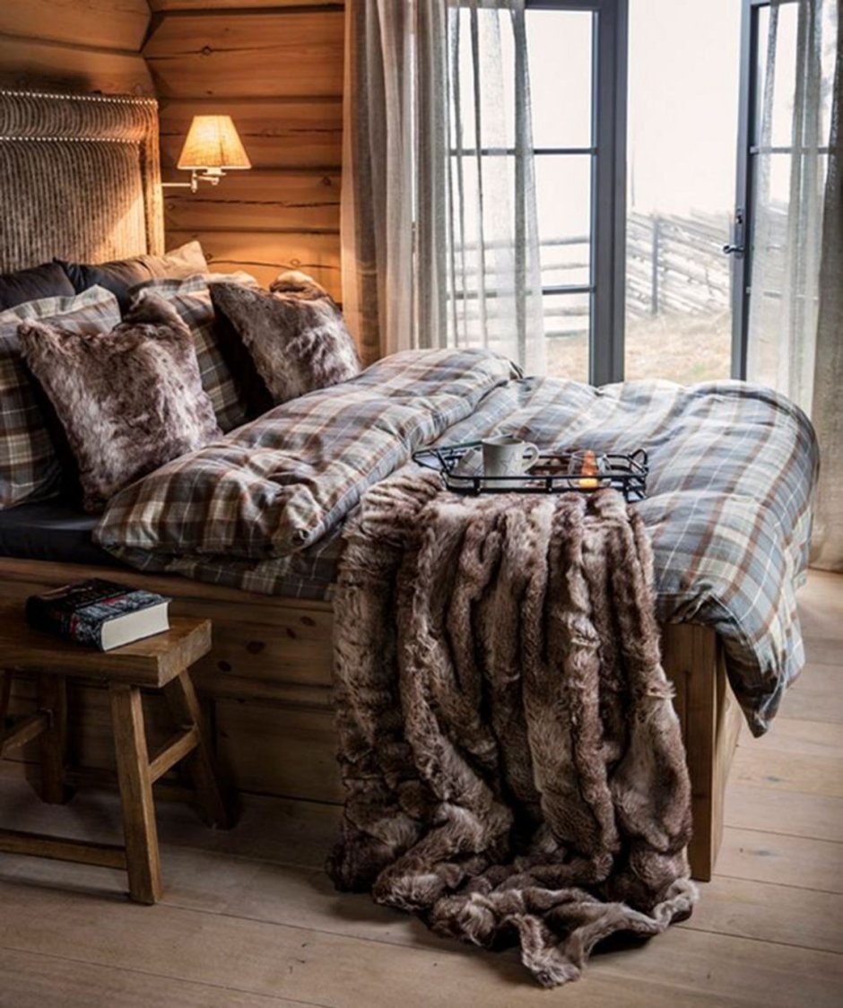 Норвежский стиль в интерьере спальни