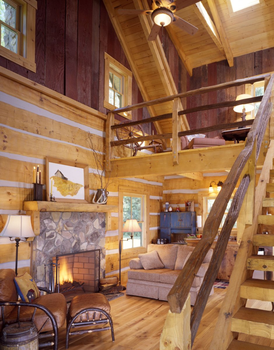 Уютный деревянный домик интерьер