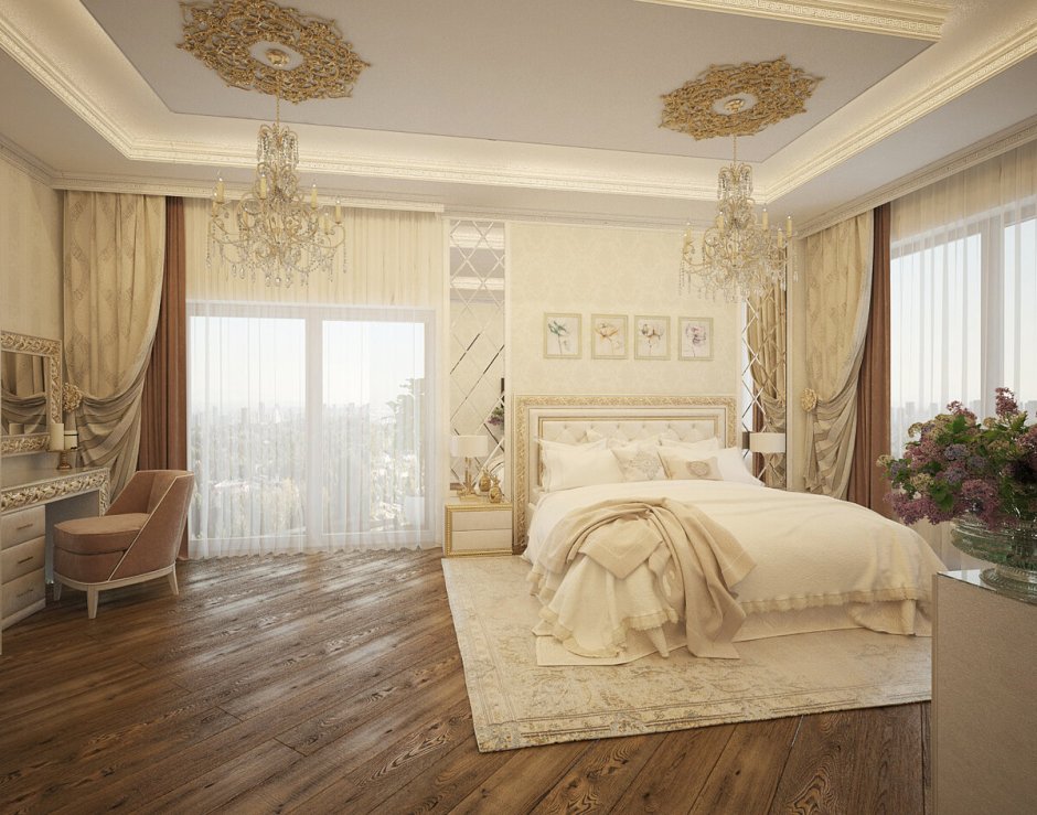 Спальня в стиле античность