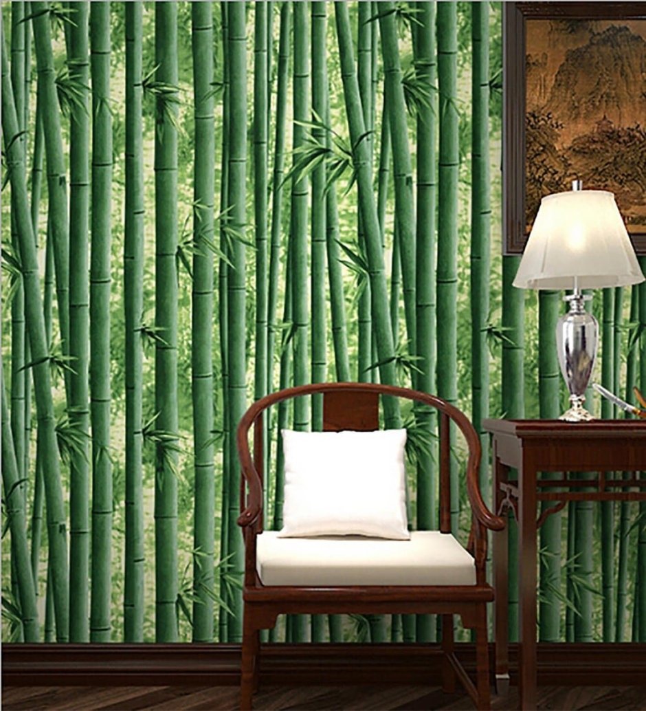 Бамбук на стене