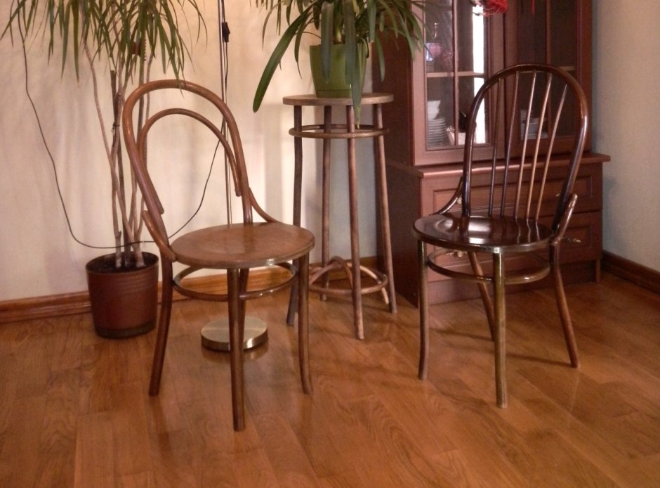 Венские стулья деревянные в интерьере