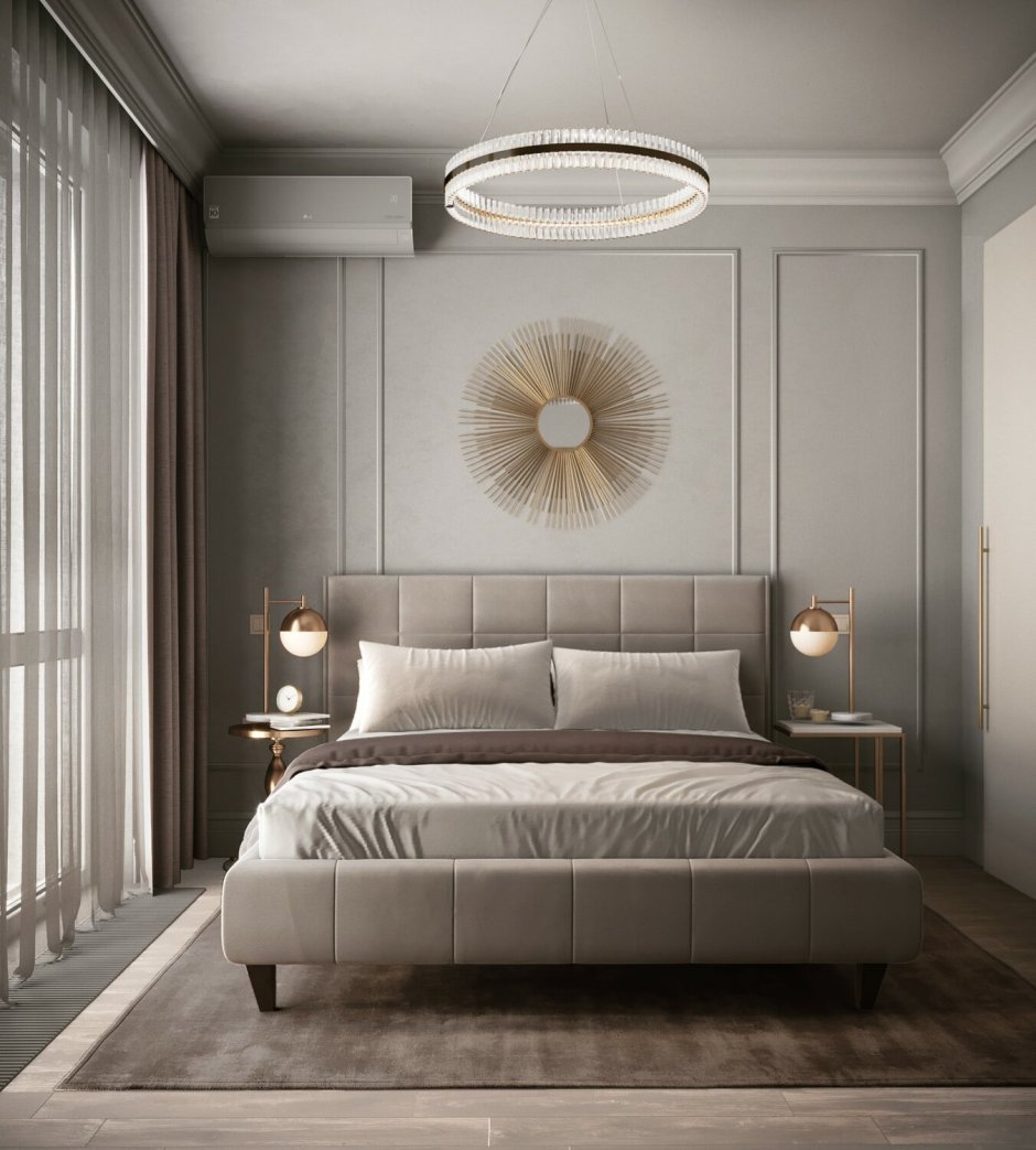 Спальня со светом визуализация