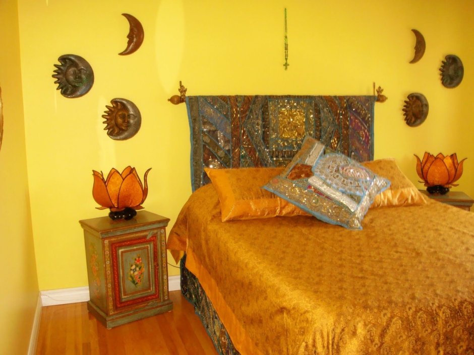 Спальня в индийском стиле