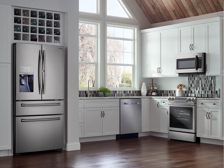 Холодильник 4-камерный Stainless Steel Kitchen Refrigerator 4 Doors