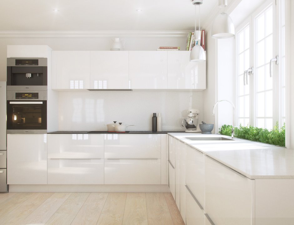 White Kitchen render
