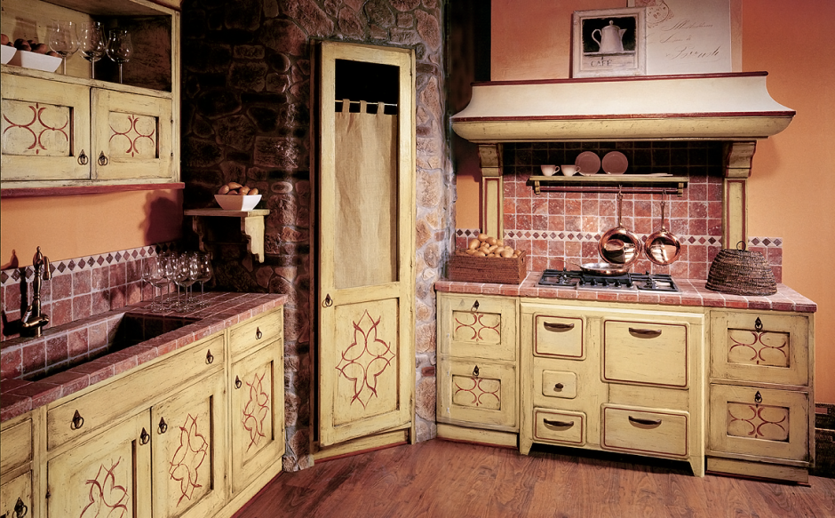 Кухонные гарнитуры в стиле Кантри